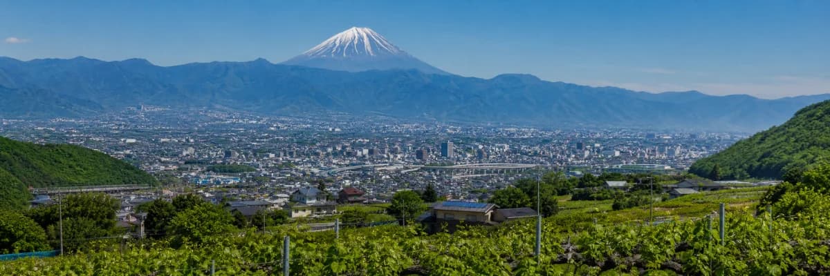 山梨県を含む中部の風景イメージ